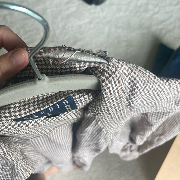 VTG JAB Studio Men’s XXL 100% Cotton Houndstooth Button Up Shirt - Picture 4 of 8